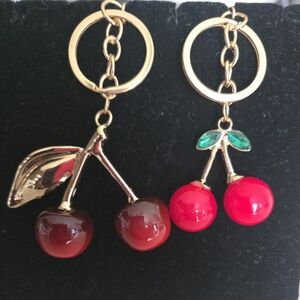 GET BOTH🍒Cherries BAG CHARM/KEY CHAIN🍒 2 for Price of 1